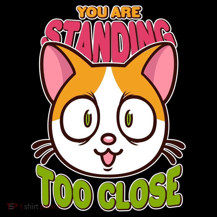 Your Standing Too Close Social Distancing Cat 7-Panel Snapback Hat
