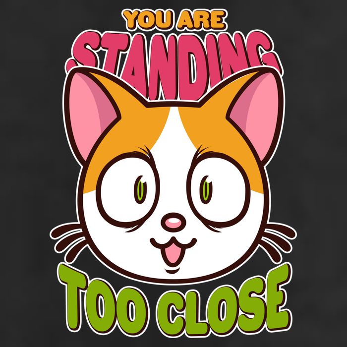 Your Standing Too Close Social Distancing Cat 25L Jumbo Tote