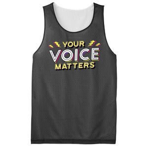 Your Voice Matters Mesh Reversible Basketball Jersey Tank