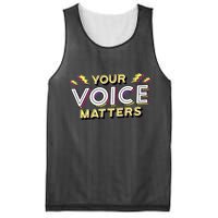 Your Voice Matters Mesh Reversible Basketball Jersey Tank