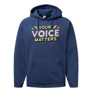 Your Voice Matters Performance Fleece Hoodie