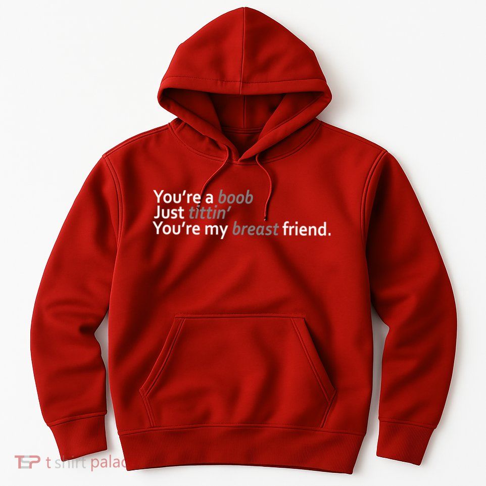You're A Boob Just Tittin You're My Breast Friend Hoodie