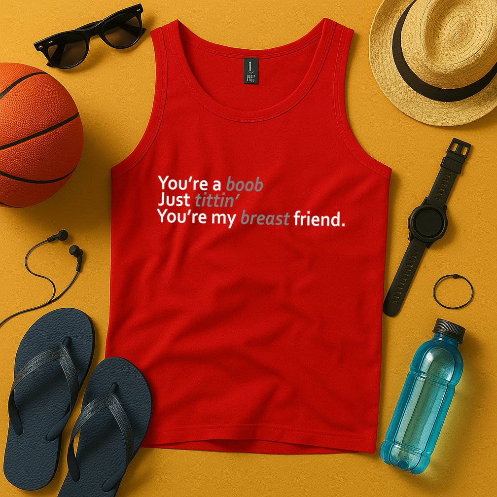 You're A Boob Just Tittin You're My Breast Friend Tank Top
