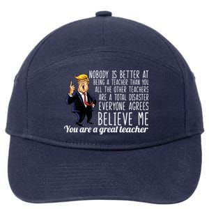 You're A Great Teacher Donald Trump 7-Panel Snapback Hat