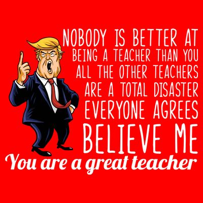 You're A Great Teacher Donald Trump T-Shirt