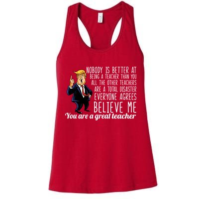 You're A Great Teacher Donald Trump Womens Tank Top