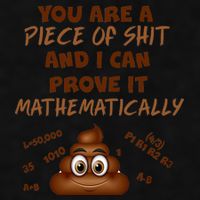 You're A Piece Of Shit And I Can Prove It Mathematically Ladies PosiCharge Tri-Blend Wicking Tank