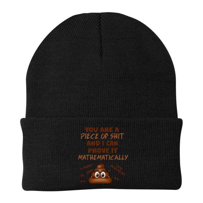 You're A Piece Of Shit And I Can Prove It Mathematically Beanie