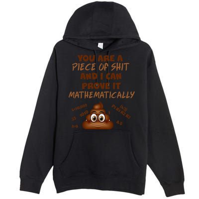 You're A Piece Of Shit And I Can Prove It Mathematically Premium Pullover Hoodie
