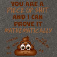 You're A Piece Of Shit And I Can Prove It Mathematically Cotton Canvas Backpack