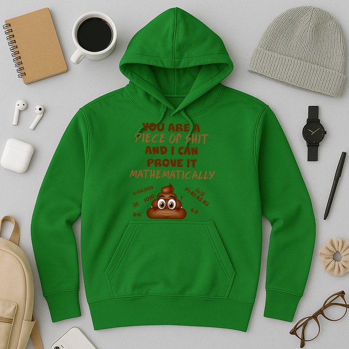 You're A Piece Of Shit And I Can Prove It Mathematically Hoodie