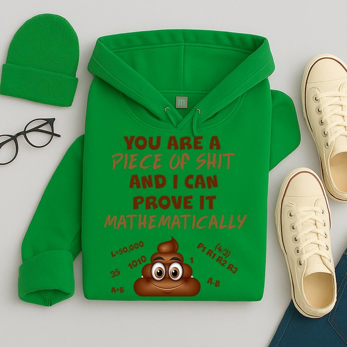You're A Piece Of Shit And I Can Prove It Mathematically Hoodie