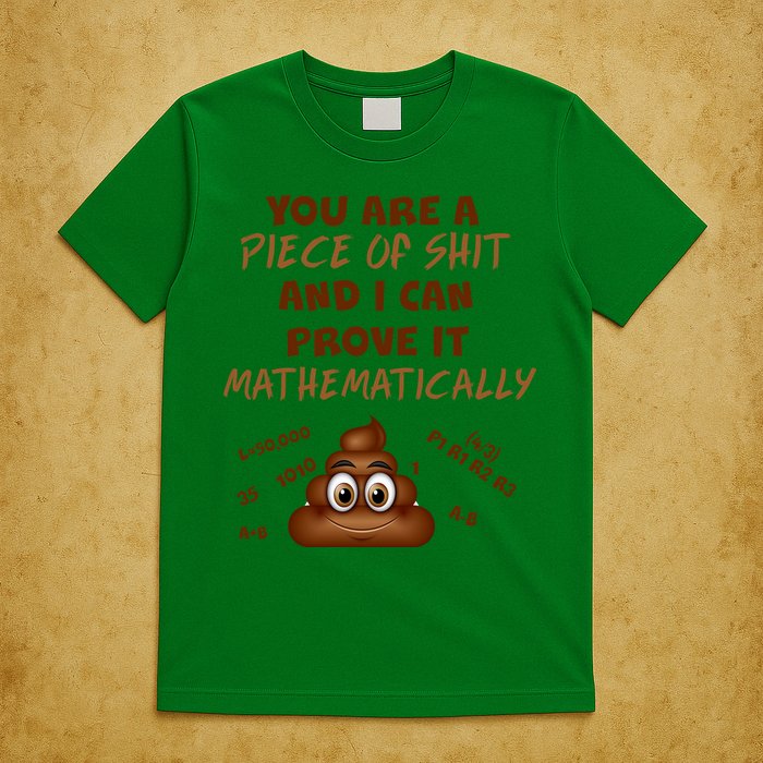 You're A Piece Of Shit And I Can Prove It Mathematically T-Shirt