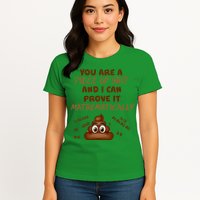 You're A Piece Of Shit And I Can Prove It Mathematically Womens T-Shirt
