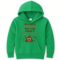 You're A Piece Of Shit And I Can Prove It Mathematically Kids Hoodie