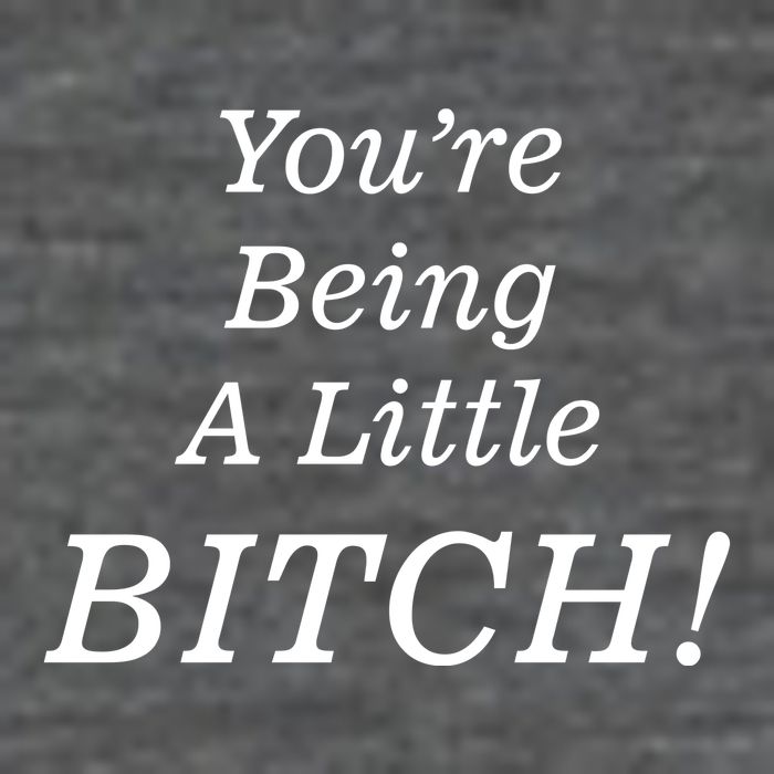 You're Being A Little Bitch Womens T-Shirt
