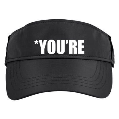 *You're Funny Grammar Adult Drive Performance Visor