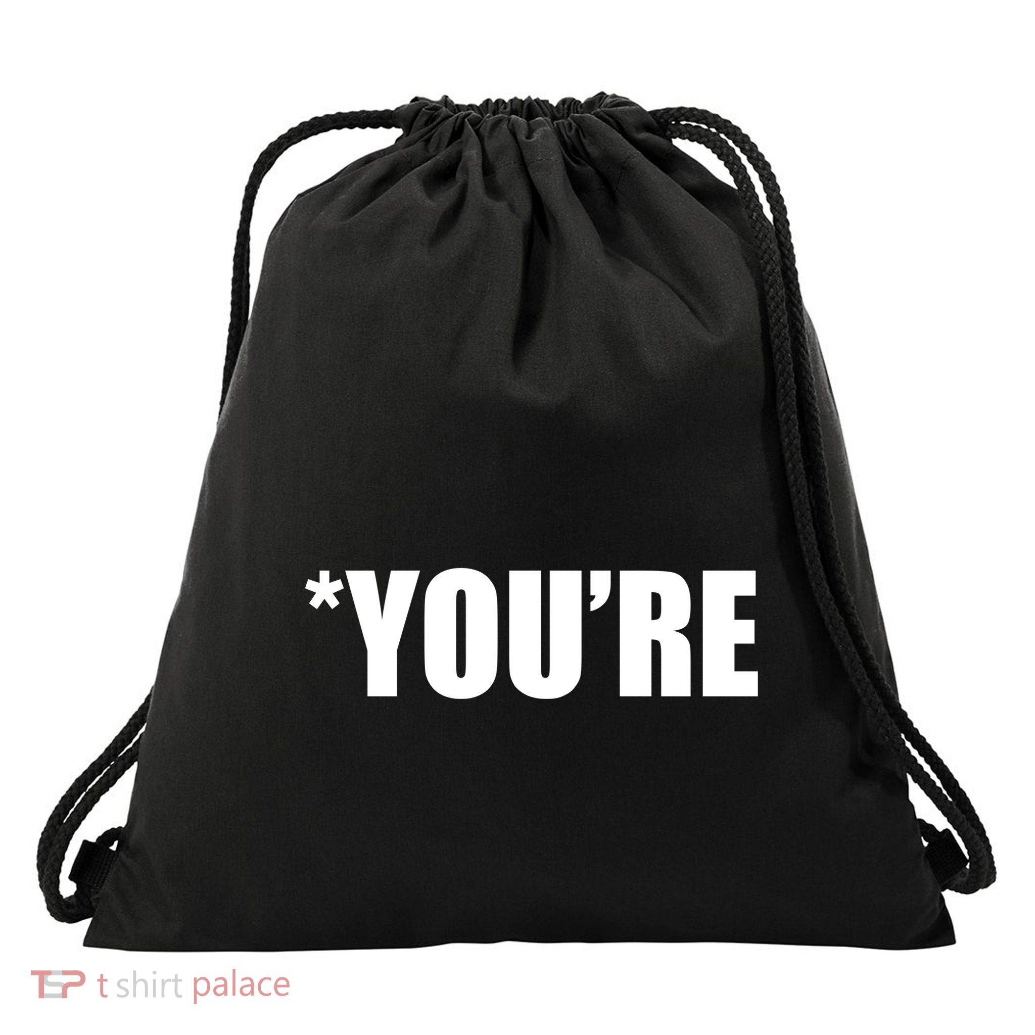 *You're Funny Grammar Drawstring Bag