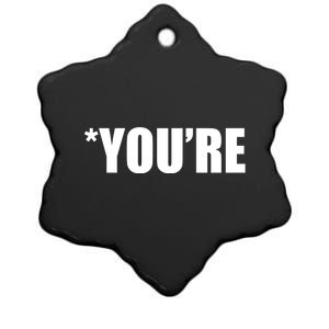 *You're Funny Grammar Ceramic Star Ornament