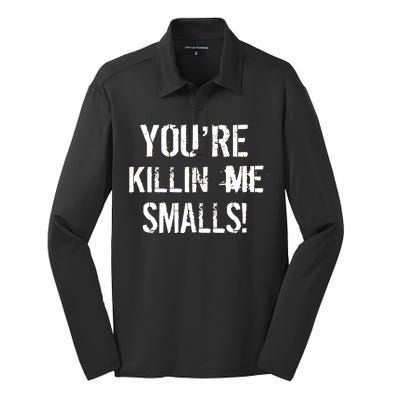 You're Killin Me Smalls! Silk Touch Performance Long Sleeve Polo