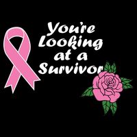 You're Looking At A Survivor Breast Cancer Cooling Performance Crew T-Shirt