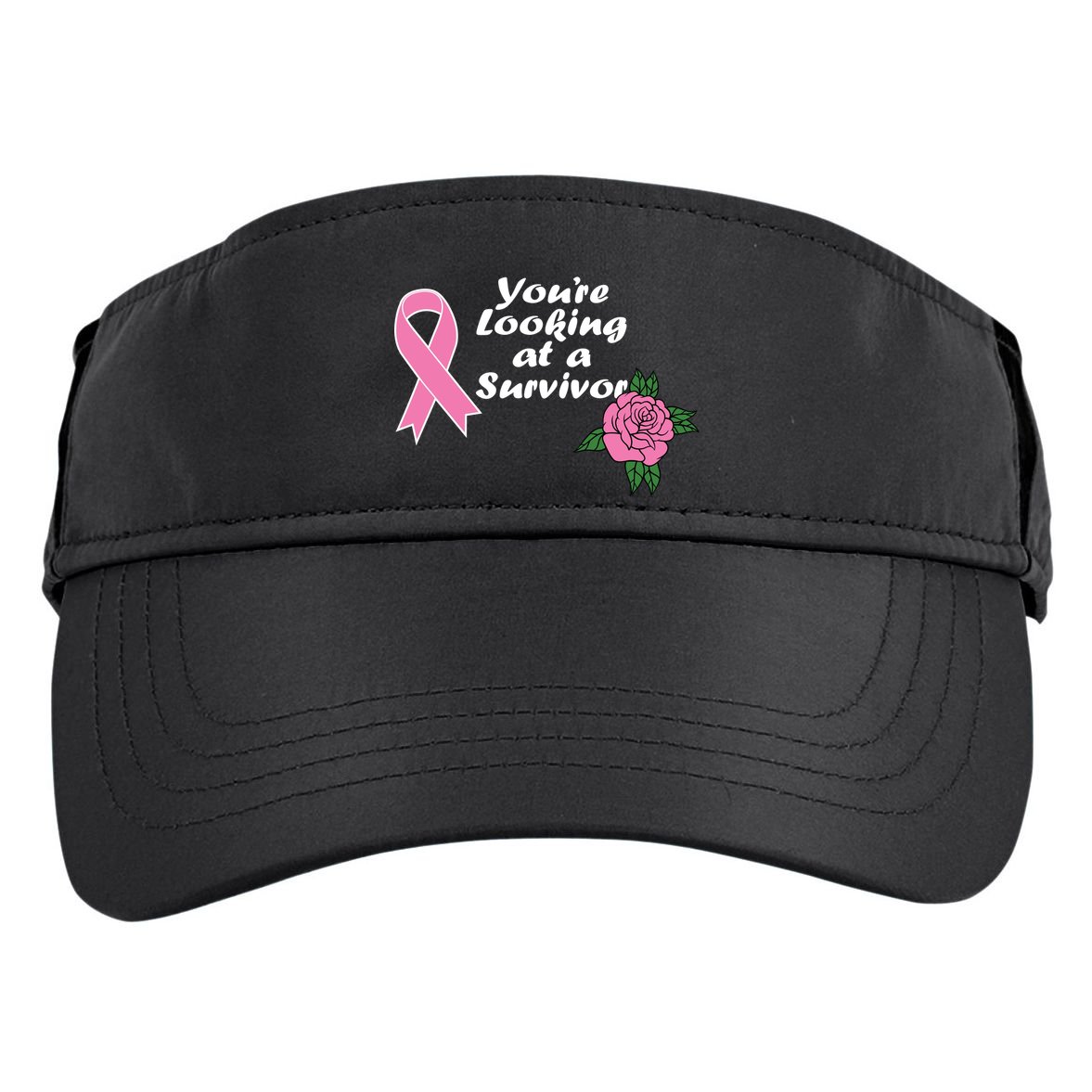 You're Looking At A Survivor Breast Cancer Adult Drive Performance Visor