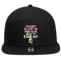 You're Meant To Stand Out Choose Kind Anti Bullying 7 Panel Mesh Trucker Snapback Hat