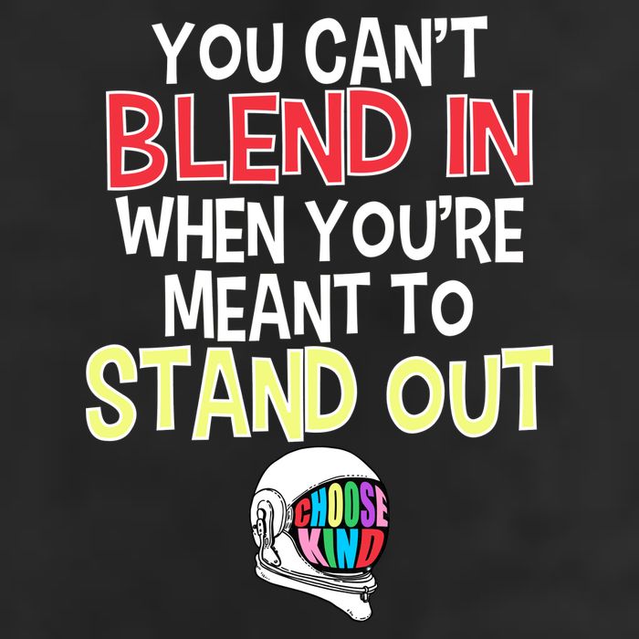 You're Meant To Stand Out Choose Kind Anti Bullying 7 Panel Mesh Trucker Snapback Hat