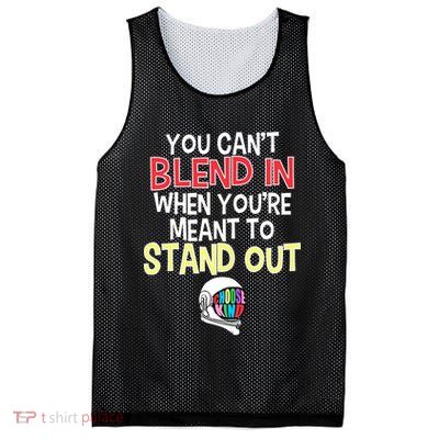 You're Meant To Stand Out Choose Kind Anti Bullying Mesh Reversible Basketball Jersey Tank