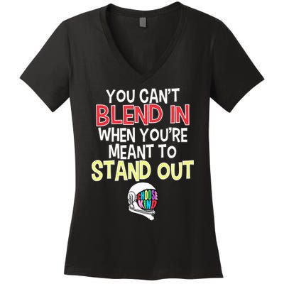 You're Meant To Stand Out Choose Kind Anti Bullying Women's V-Neck T-Shirt
