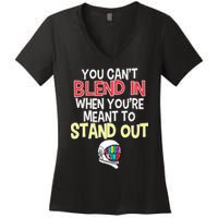 You're Meant To Stand Out Choose Kind Anti Bullying Women's V-Neck T-Shirt