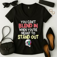 You're Meant To Stand Out Choose Kind Anti Bullying Women's V-Neck T-Shirt