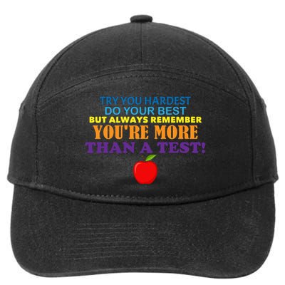 You're More Than A Test 7-Panel Snapback Hat