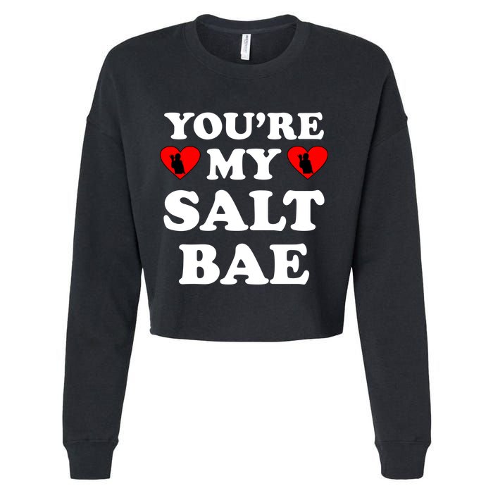 You're My Salt Bae Funny Trending Meme Cropped Pullover Crew