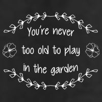 You're Never Too Old To Play In The Garden Microfiber Hand Towel