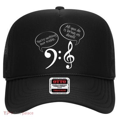 You're Nothing But Treble High Crown Mesh Back Trucker Hat