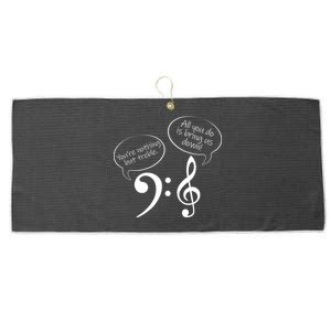 You're Nothing But Treble Large Microfiber Waffle Golf Towel