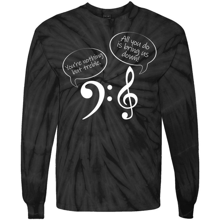 You're Nothing But Treble Tie-Dye Long Sleeve Shirt