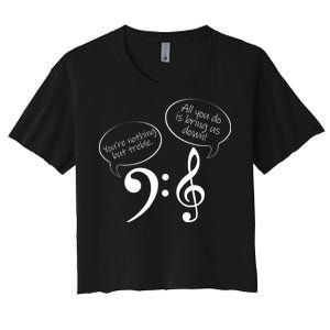 You're Nothing But Treble Women's Crop Top Tee