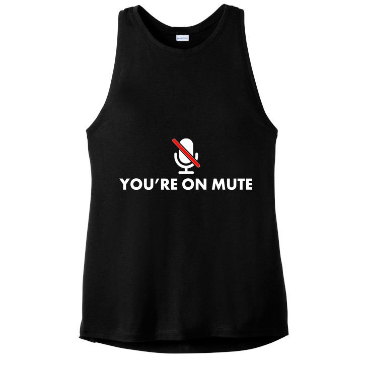 You're On Mute Ladies PosiCharge Tri-Blend Wicking Tank