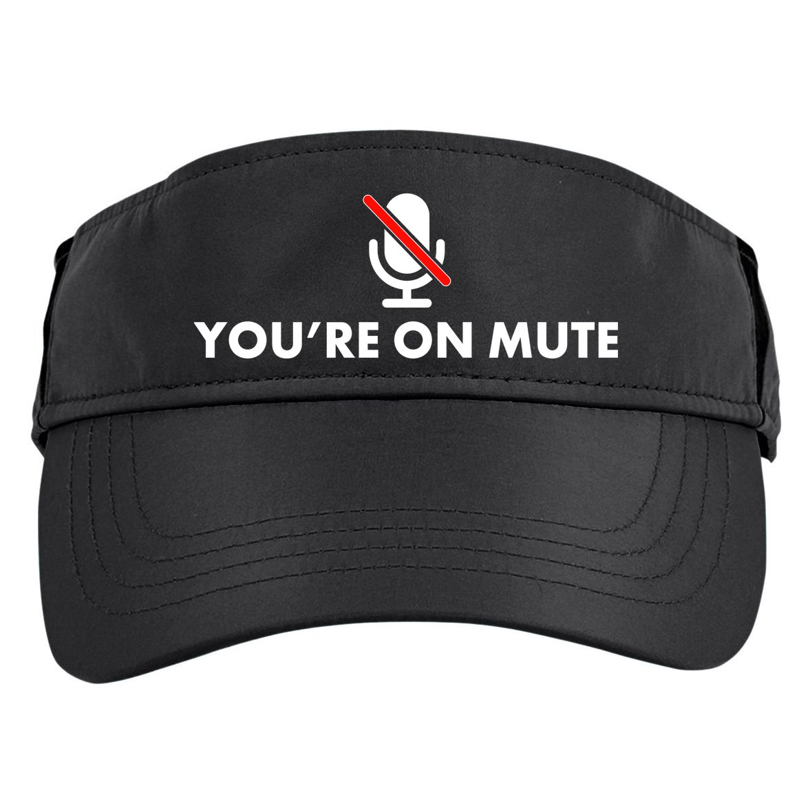 You're On Mute Adult Drive Performance Visor
