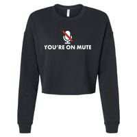 You're On Mute Cropped Pullover Crew