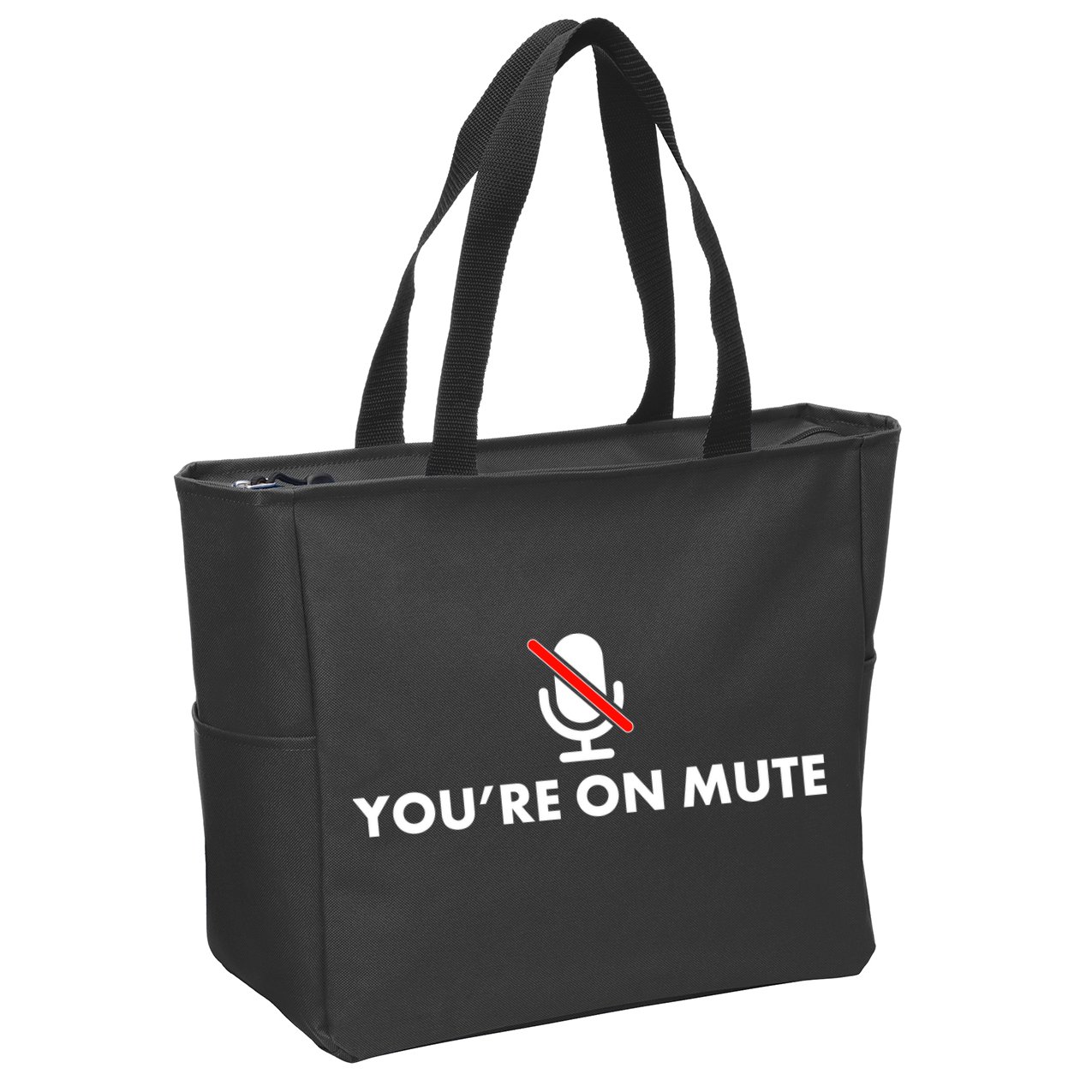 You're On Mute Zip Tote Bag
