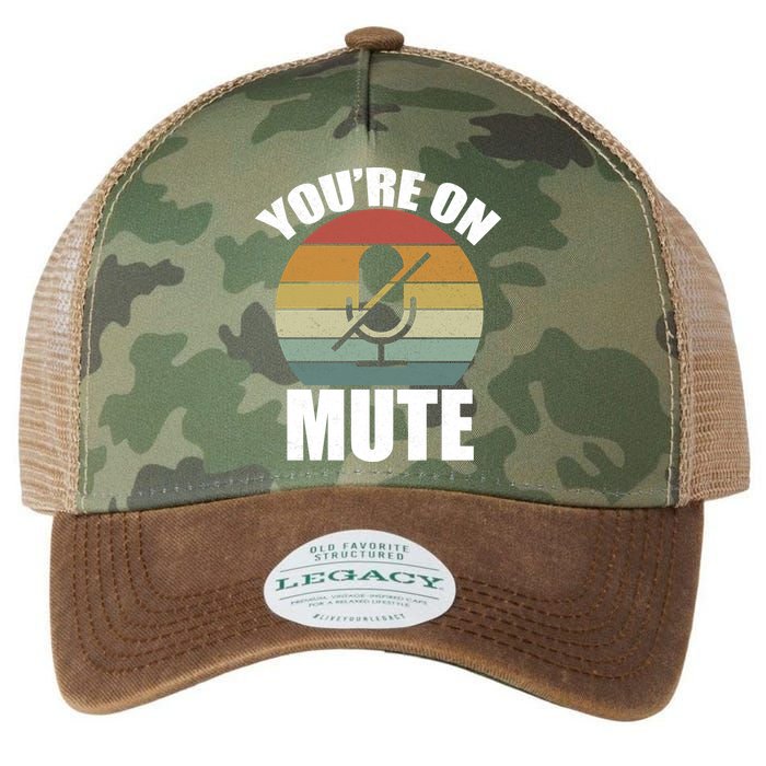 You're On Mute Retro Funny Legacy Tie Dye Trucker Hat
