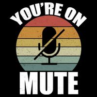 You're On Mute Retro Funny Stripe Pom Pom Beanie