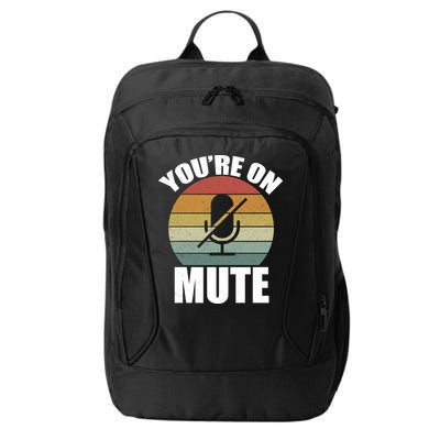You're On Mute Retro Funny City Backpack