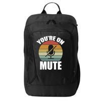 You're On Mute Retro Funny City Backpack