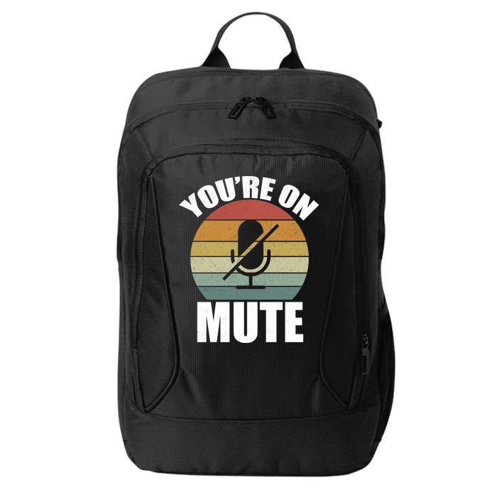 You're On Mute Retro Funny City Backpack