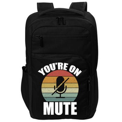 You're On Mute Retro Funny Impact Tech Backpack