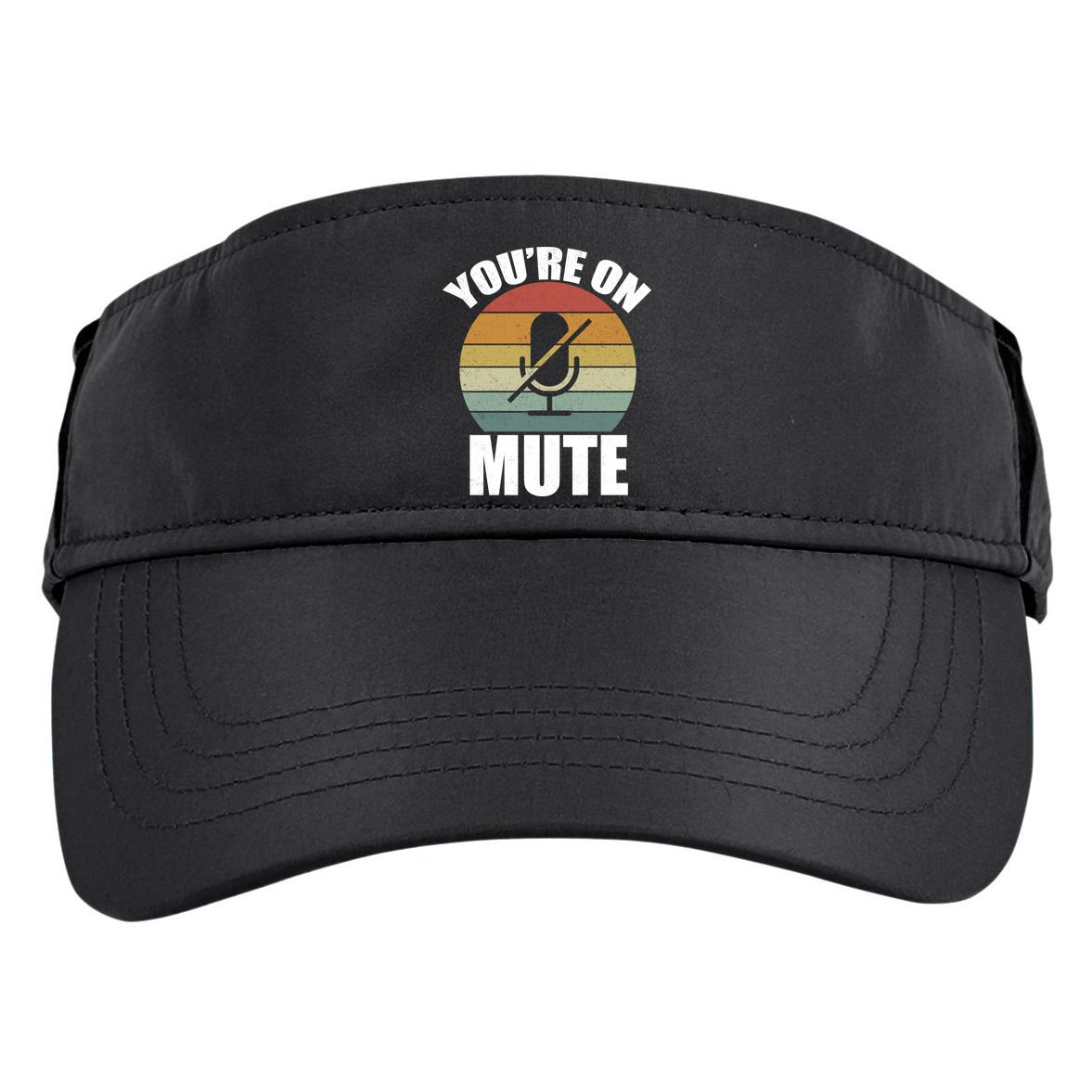 You're On Mute Retro Funny Adult Drive Performance Visor